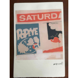Andy Warhol Lithographie Off-Set-Edition 100 cm 57x38