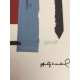 Andy Warhol Lithographie édition hors set 100 cm 57x38