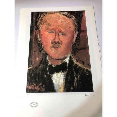 Amedeo Modigliani litho off set 50x70 cm Archief Parijs