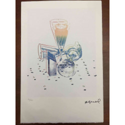 Andy Warhol Lithographie édition hors set 100 cm 57x38