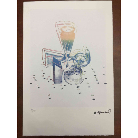 Andy Warhol Lithographie édition hors set 100 cm 57x38
