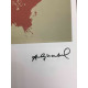 Andy Warhol Off set lithograph 100 cm edition 57x38