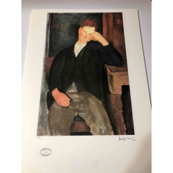 Amedeo Modigliani Lithographie Offset 50x70 cm Archives Paris