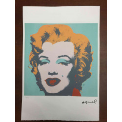 Andy Warhol Lithographie édition hors set 100 cm 57x38