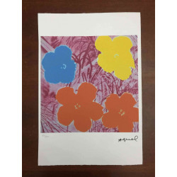 Andy Warhol Lithographie édition hors set 100 cm 57x38