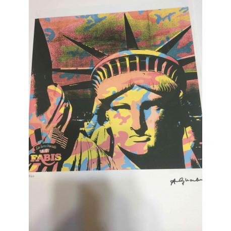 Andy Warhol Lithographie édition hors set 100 cm 57x38