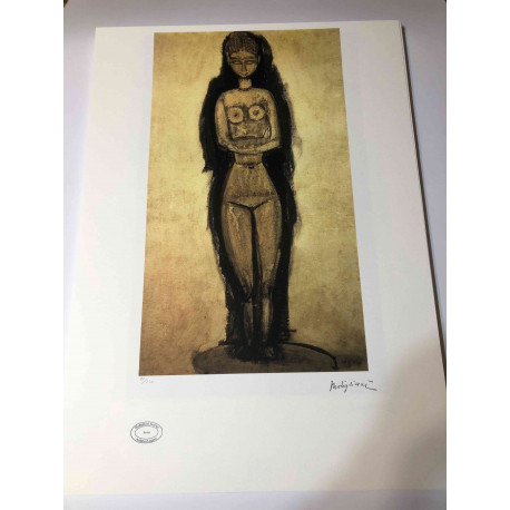 Amedeo Modigliani litografia off set 50x70 cm Arxius París