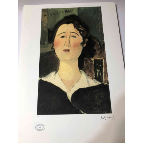 Offset litografii Amedeo Modiglianiego 50x70 cm Archiwum Paryża