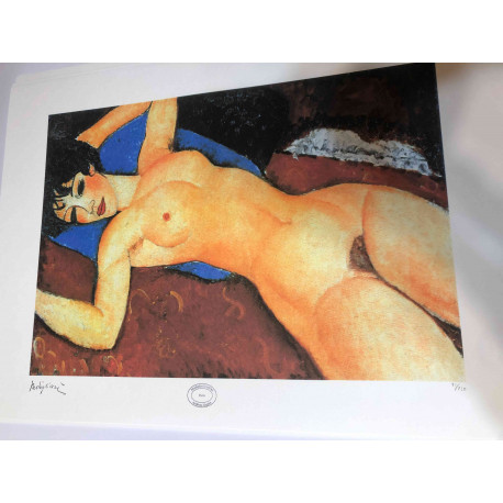 Amedeo Modigliani litografia off set  cm 50x70 Archives Paris