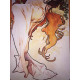 Litografía de Alphonse Mucha en off set 50x70 cm
