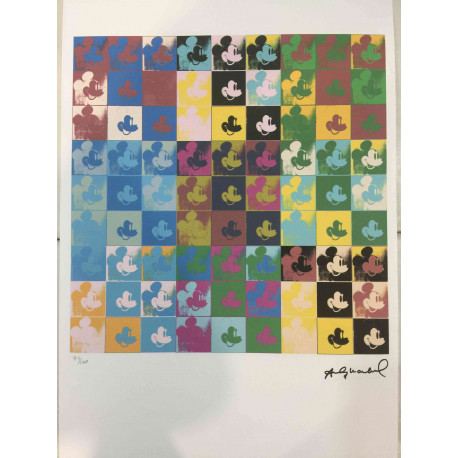 Andy Warhol Litografia off set edizioa 100 cm 57x38