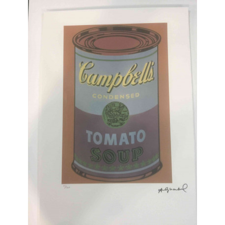 Andy Warhol Lithographie édition hors set 100 cm 57x38