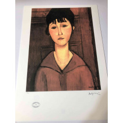 Amedeo Modigliani litografia off set 50x70 cm Arxius París