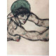 Egon Schiele Litografia w wydaniu offsetowym 200 cm 50x70