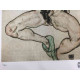Egon Schiele Litografía edición off set 200 cm 50x70