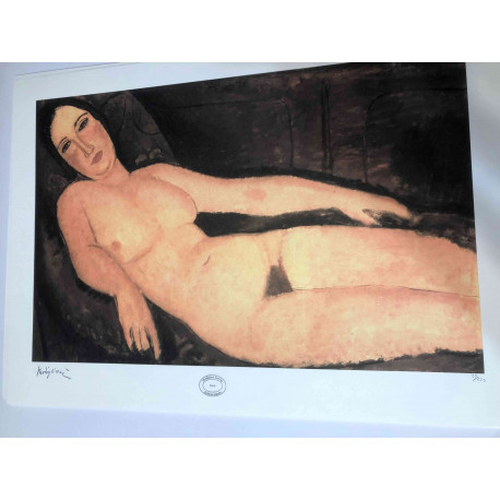 Amedeo Modigliani lithograph off set 50x70 cm Archives Paris