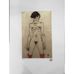 Egon Schiele Litografia offset edícia 200 cm 50x70