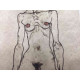 Egon Schiele Litografia offset edícia 200 cm 50x70