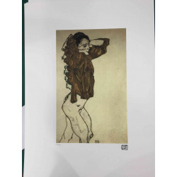 Egon Schiele Litografia off set edizioa 200 cm 50x70