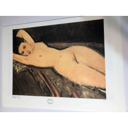 Amedeo Modigliani litografia off set  cm 50x70 Archives Paris