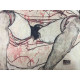 Egon Schiele Litografie ofsetová edice 200 cm 50x70
