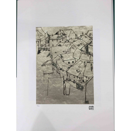 Egon Schiele Litografía edición off set 200 cm 50x70