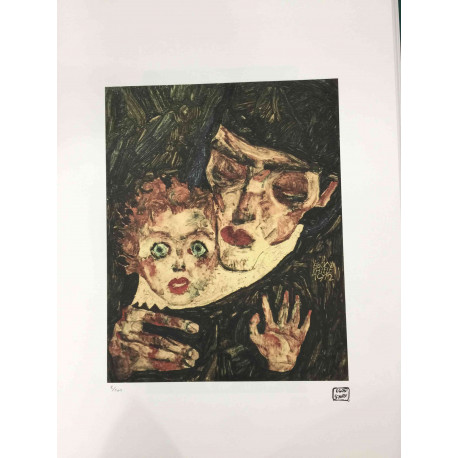 Egon Schiele Litografia off set edizione 200  cm 50x70