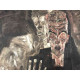 Egon Schiele Lithografie offsetuitgave 200 cm 50x70