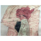 Egon Schiele Litografia off set editie 200 cm 50x70