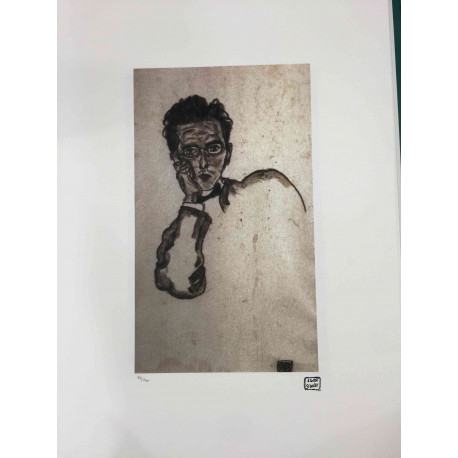 Egon Schiele Lithografie offsetuitgave 200 cm 50x70
