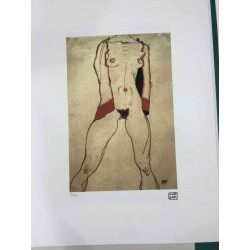Egon Schiele Litografía edición off set 200 cm 50x70