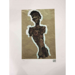 Egon Schiele Litografia offset edícia 200 cm 50x70