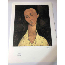 Amedeo Modigliani lithograph off set 50x70 cm Archives Paris