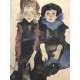 Egon Schiele Lithographie édition hors set 200 cm 50x70