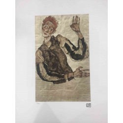 Egon Schiele Litografia off set edizione 200  cm 50x70