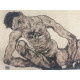 Egon Schiele Litografie ofsetová edice 200 cm 50x70