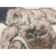 Egon Schiele Litografie ofsetová edice 200 cm 50x70