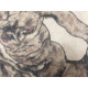 Egon Schiele Litografie ofsetová edice 200 cm 50x70