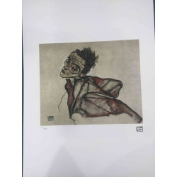 Egon Schiele Litografía offset edición 200 cm 50x70