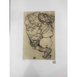 Egon Schiele Litografía offset edición 200 cm 50x70