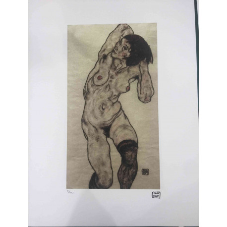 Egon Schiele Litografia w wydaniu offsetowym 200 cm 50x70