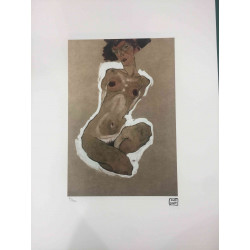 Egon Schiele Lithografie offsetuitgave 200 cm 50x70