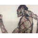 Egon Schiele Lithographie édition hors set 200 cm 50x70