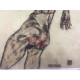 Egon Schiele Lithographie édition hors set 200 cm 50x70