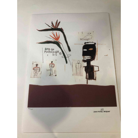 Offset litograficzny Basquiata o wymiarach 50x70 cm, certyfikowany