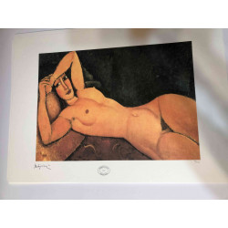 Amedeo Modigliani litografía off set 50x70 cm Archives Paris
