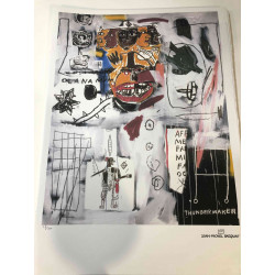Basquiat Litografia off set cm 50x70 certificata