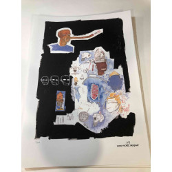 Basquiat Off set lithograph cm 50x70 certified