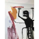 Offset litograficzny Basquiata o wymiarach 50x70 cm, certyfikowany