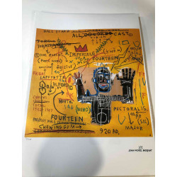Basquiat Litografia off-set 50x70 cm ziurtatua